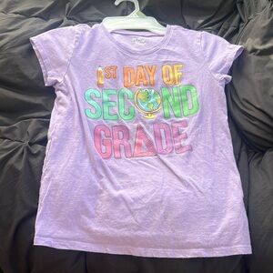 First day of second grade girls shirt